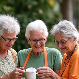 Ομάδα χαρούμενων ηλικιωμένων που συμμετέχουν σε κοινοτική δραστηριότητα