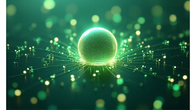 Αφηρημένη απεικόνιση διασυνδεδεμένων κόμβων δεδομένων που συμβολίζουν τη συλλογή