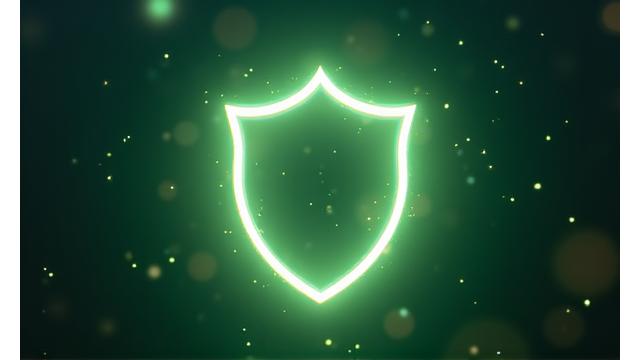 Εικονίδιο ασπίδας που συμβολίζει την προστασία δεδομένων με οργανικά στοιχεία